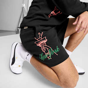 Wardrobe Essentials Bright Lights NYC Flagship Men's 7" Shorts, PUMA Black, extralarge